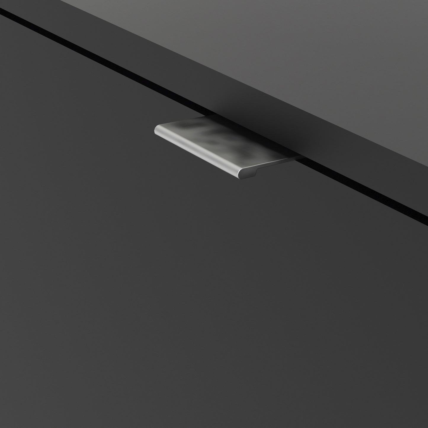 Shoes Matt Black Cabinet 4 Tilting Doors (2 Layers)