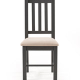 Bordeaux Dining Chair Dark Grey Taupe Polyester(2 chairs)