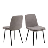 Christo Round Din. Table White Oak & Becca Dining Chair in Light Brown (4 chairs)