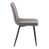 Christo Round Din. Table White Oak & Becca Dining Chair in Light Brown (4 chairs)