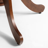 Canterbury Round Extending Dining Table Rubberwood Mahogany Finish