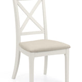 Provence Dining Chair Rubberwood Grey lacquer with an Ivory faux(2 Chairs)