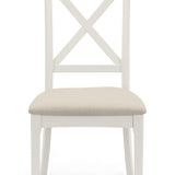 Provence Dining Chair Rubberwood Grey lacquer with an Ivory faux(2 Chairs)