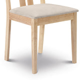 Rufford Rubberwood Extending Dining Table & Rufford Dining Chair Rubberwood with Faux Suede Microfibre