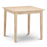 Rufford Rubberwood Extending Dining Table & Rufford Dining Chair Rubberwood with Faux Suede Microfibre