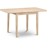 Rufford Rubberwood Extending Dining Table & Rufford Dining Chair Rubberwood with Faux Suede Microfibre