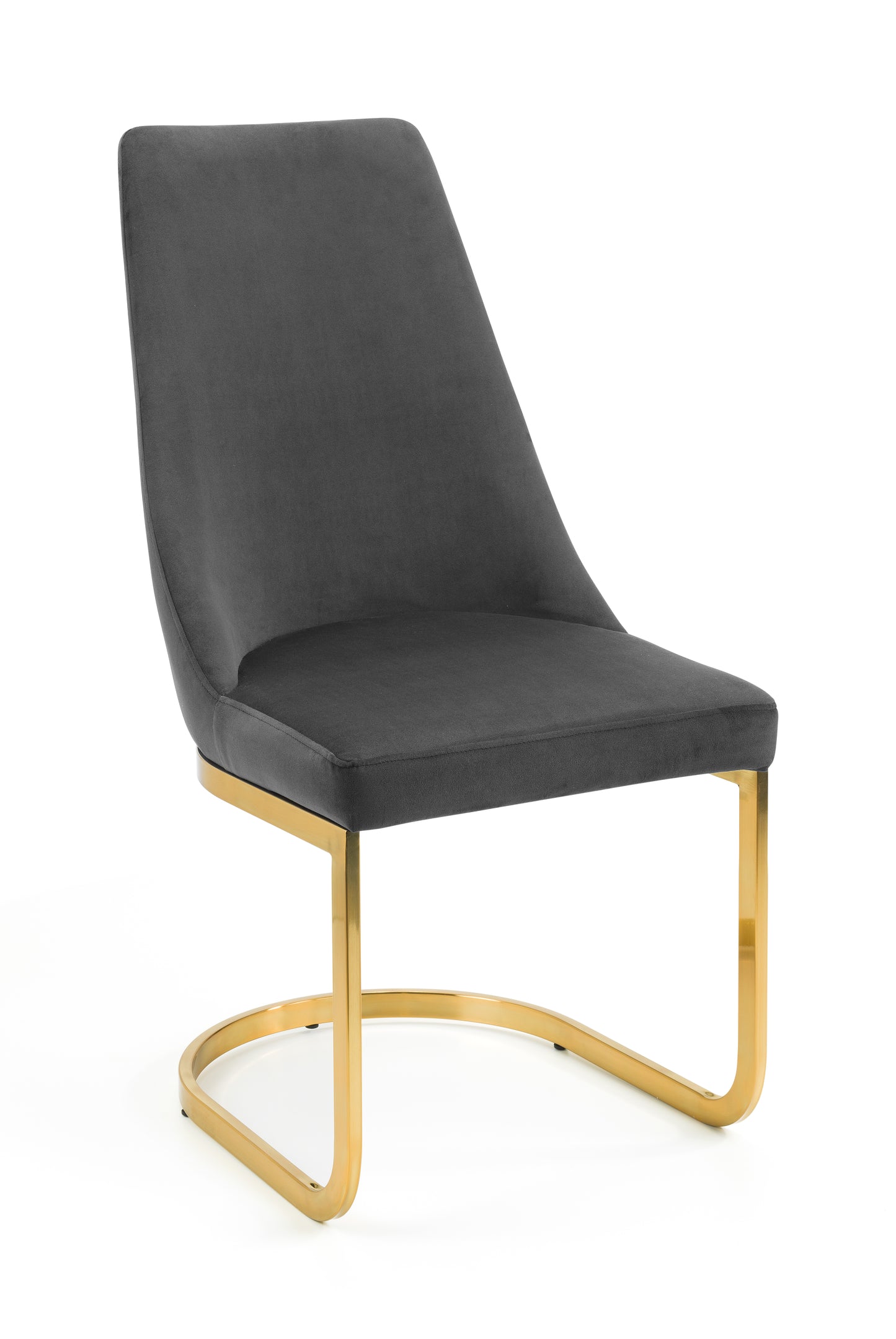Vittoria Cantilever Dining Chair Grey Gold