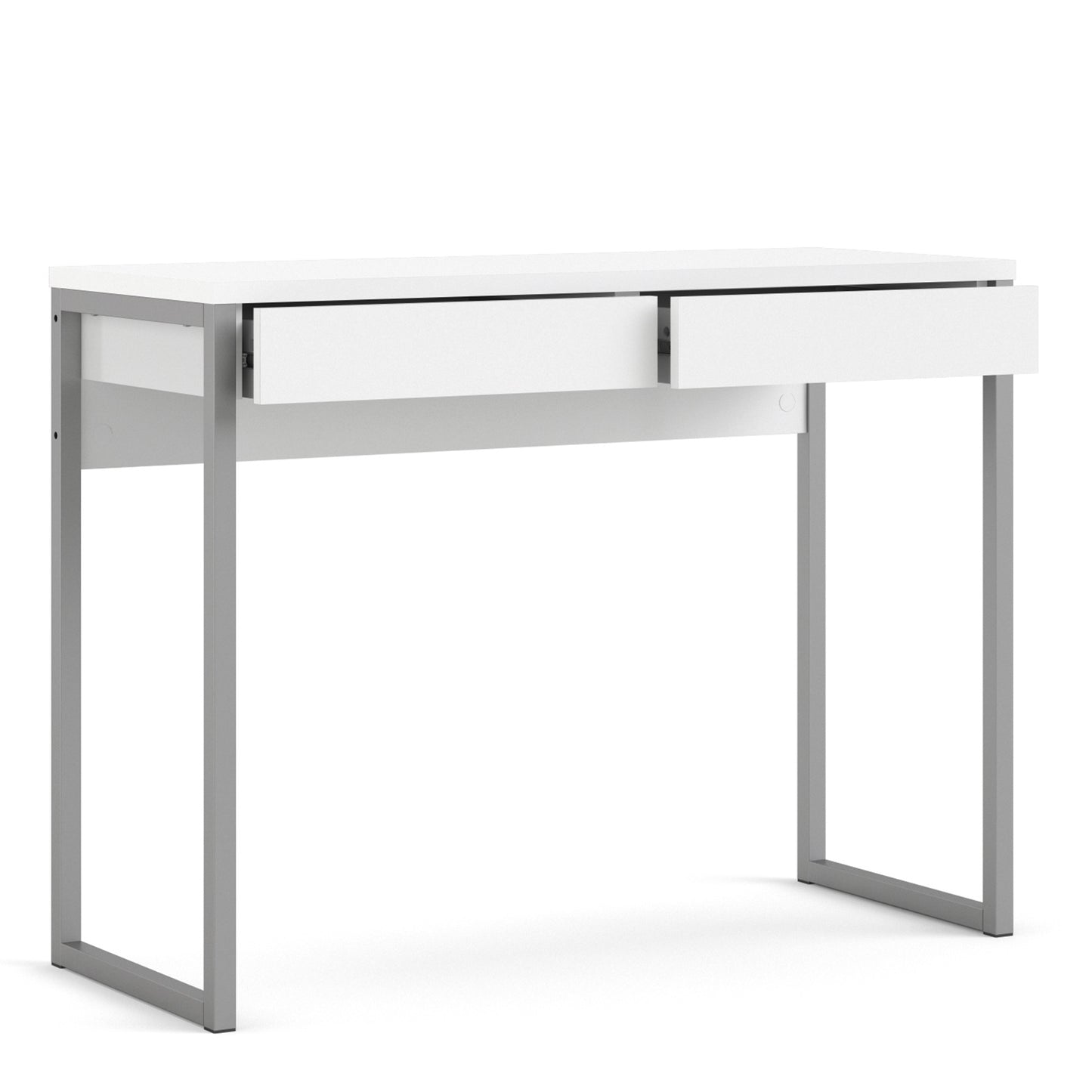 Function Plus Desk 2 Drawers In Oak Or Walnut Or White - FURNITURE CURLS