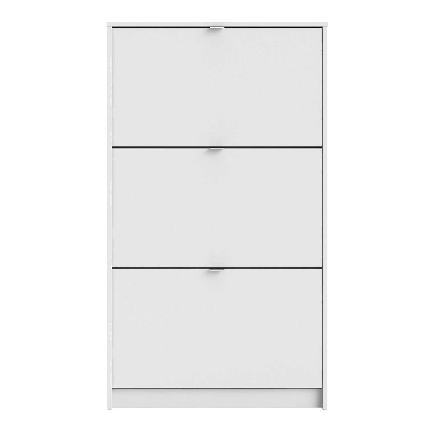 Shoes White Cabinet 3 Tilting Doors (1or2 Layers) - FURNITURE CURLS