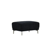 Albany Sofa Set in Soft Boucle fabric in Black colour with Silver fleck
