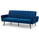 Afina Sofabed Blue Velvet Fabric