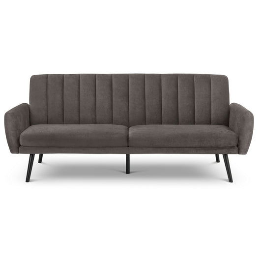 Afina Sofabed Grey Velvet Fabric