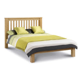 Amsterdam Solid White Oak & Oak Veneers Wooden Bed - Low Foot End