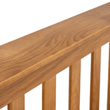 Amsterdam Solid White Oak & Oak Veneers Wooden Bed - High Foot End