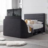 Appleby / Appleton TV Ottoman Bed in Pendle Slate Fabric