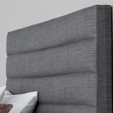 Appleby / Appleton TV Ottoman Bed in Pendle Slate Fabric