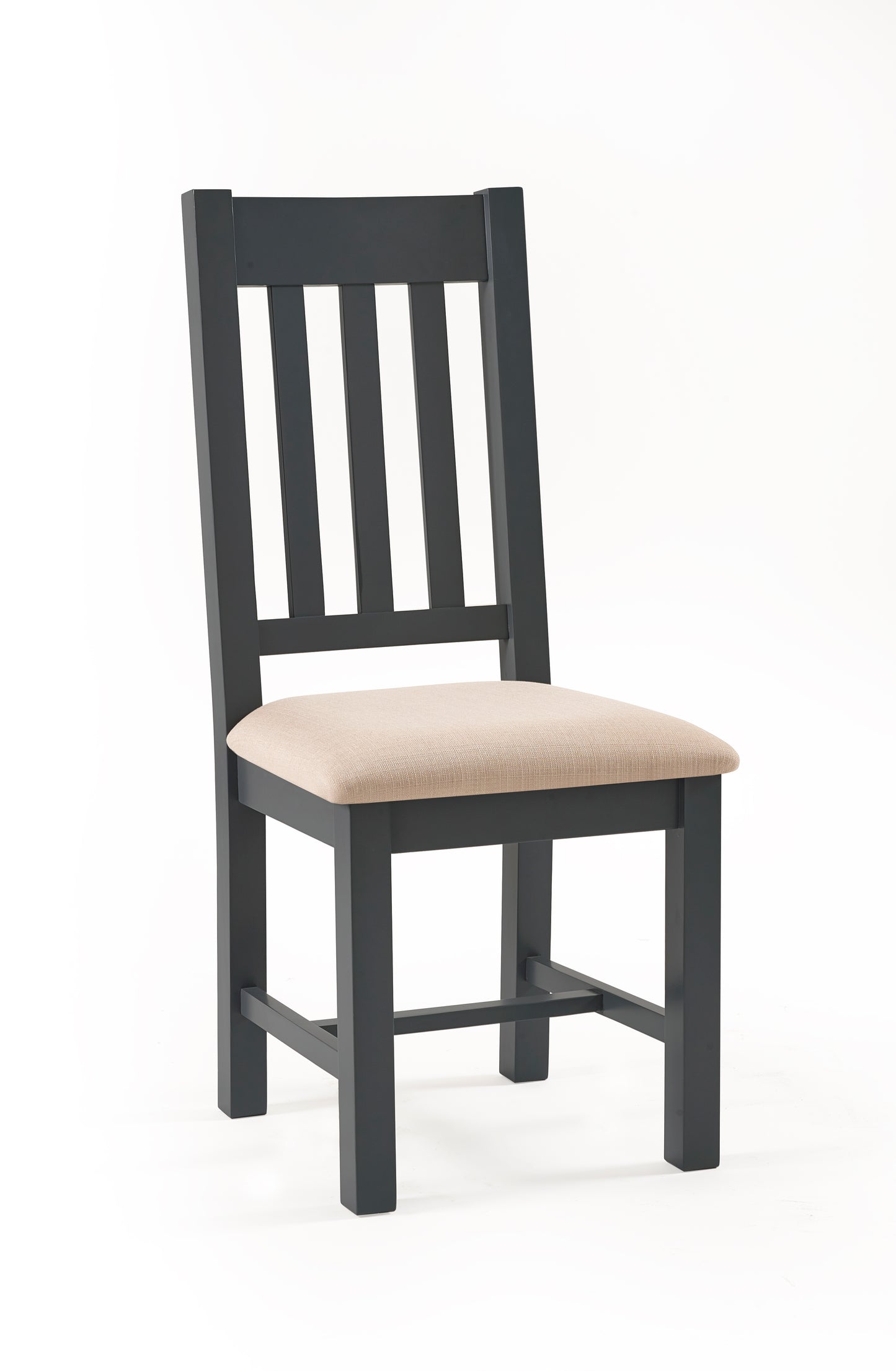 Bordeaux Dining Chair Dark Grey Taupe Polyester(2 chairs)