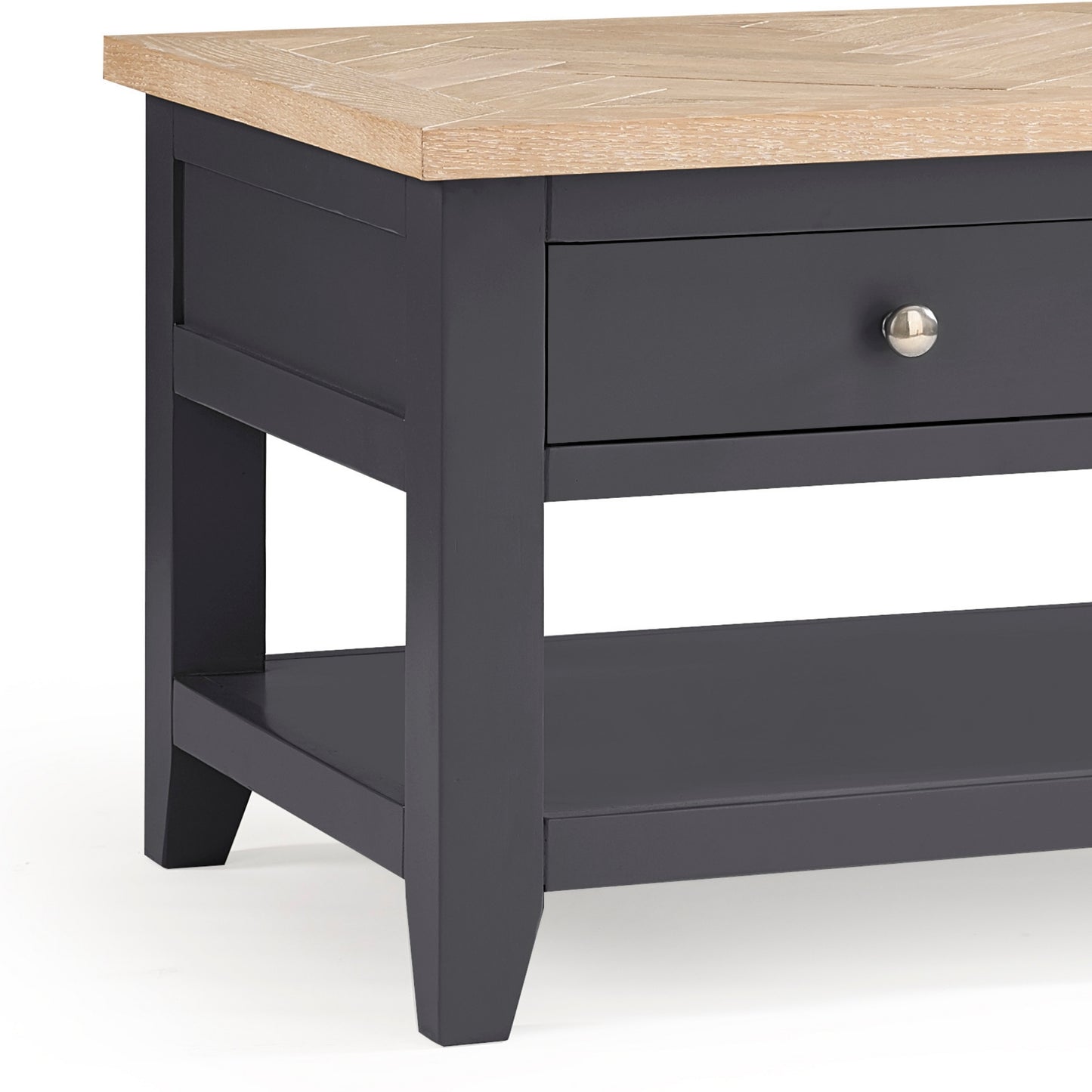 Bordeaux Coffee Table in Dark Grey & Solid Oak