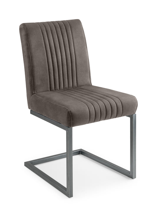 Brooklyn Dining Chair Charcoal Grey Gunmetal Leg(2 Chairs)