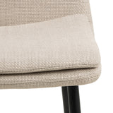 Christo Round Dining Table White Oak &  Becca Dining Chair Beige(4 Chairs)