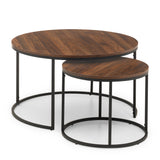 Bellini Round Nesting Coffee Table - Walnut