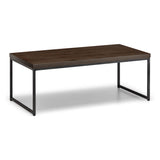 Brooklyn Coffee Table Solid Dark Oak & Gunmetal