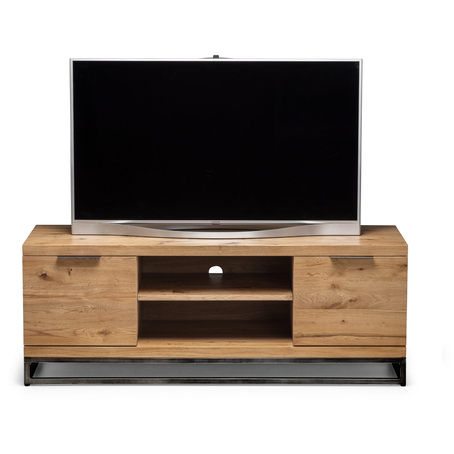 Brooklyn TV Unit in Solid Oak