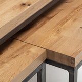 Brooklyn Coffee Table Solid Oak & Gunmetal