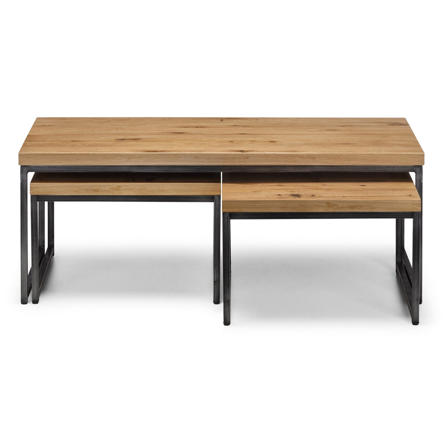 Brooklyn Coffee Table Solid Oak & Gunmetal