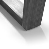 Brooklyn Round Solid Oak Dining Table & Brooklyn Dining Chair Brown Faux Leather Gunmetal legs