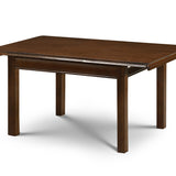 Canterbury Extend. Dining Table Rubberwood in Mahogany Finish