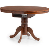 Canterbury Ro. Extend. Dining Table & Canterbury Dining Chair Rubberwood Mahogany(4 Chairs)