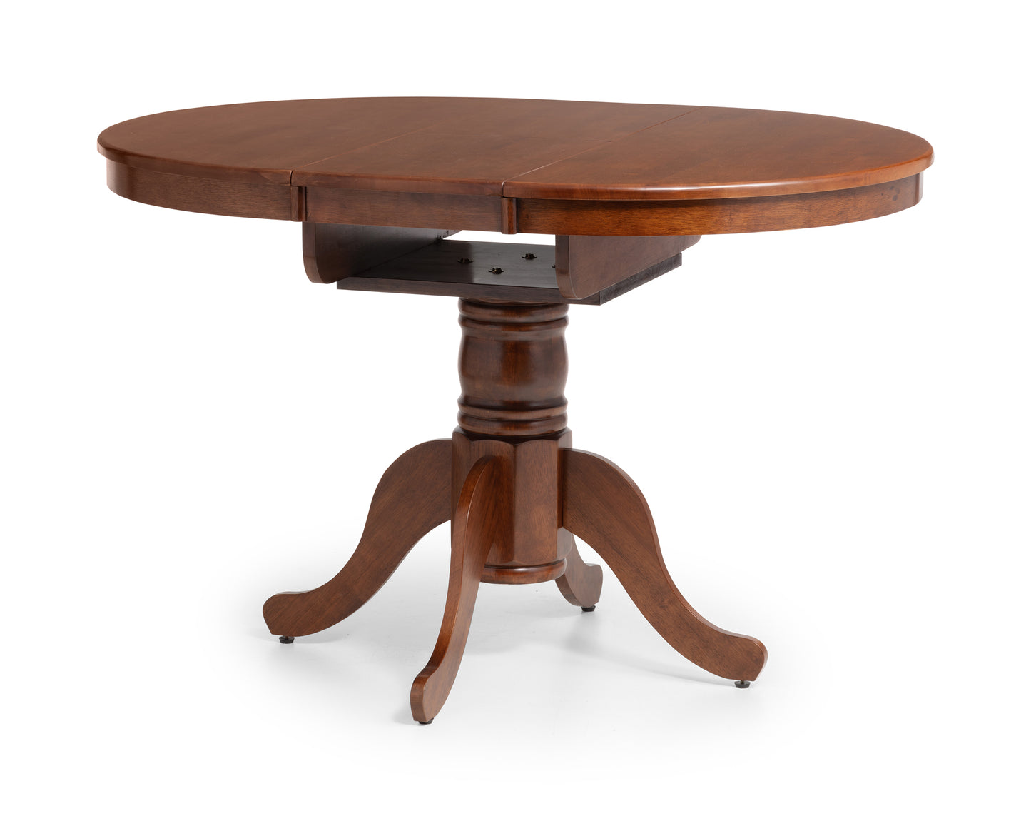 Canterbury Ro. Extend. Dining Table + Canterbury Dining Chair Rubberwood Mahogany(4 Chairs)