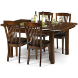 Canterbury Extend. Dining Table & Canterbury Dining Chair Rubberwood Mahogany Finish(6 Chairs)