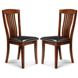 Canterbury Extend. Dining Table & Canterbury Dining Chair Rubberwood Mahogany Finish(6 Chairs)