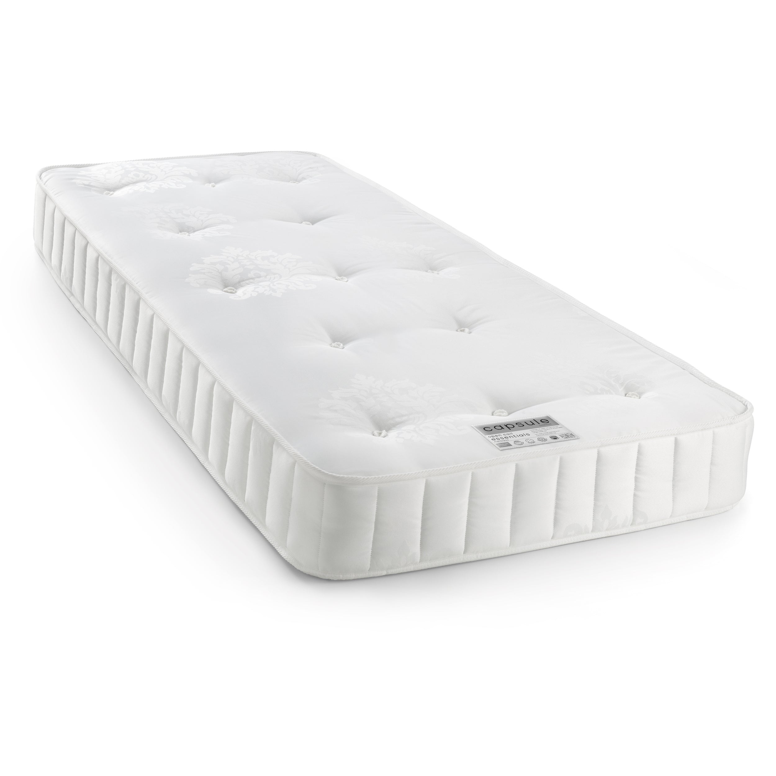 Capsule Essentials Mattress with 13.5 Bonnell Spring & Damask Fabric Hand Tufted Quilted Border