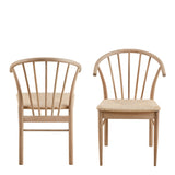 Cassandra Dining Chair in White Oak (2 Chairs)