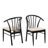 Montreux Round Extending Dining Table & Cassandra Dining Chair Black