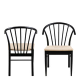 Montreux Round Extending Dining Table & Cassandra Dining Chair Black