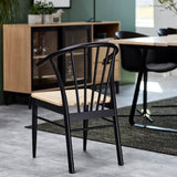 Montreux Round Extending Dining Table & Cassandra Dining Chair Black