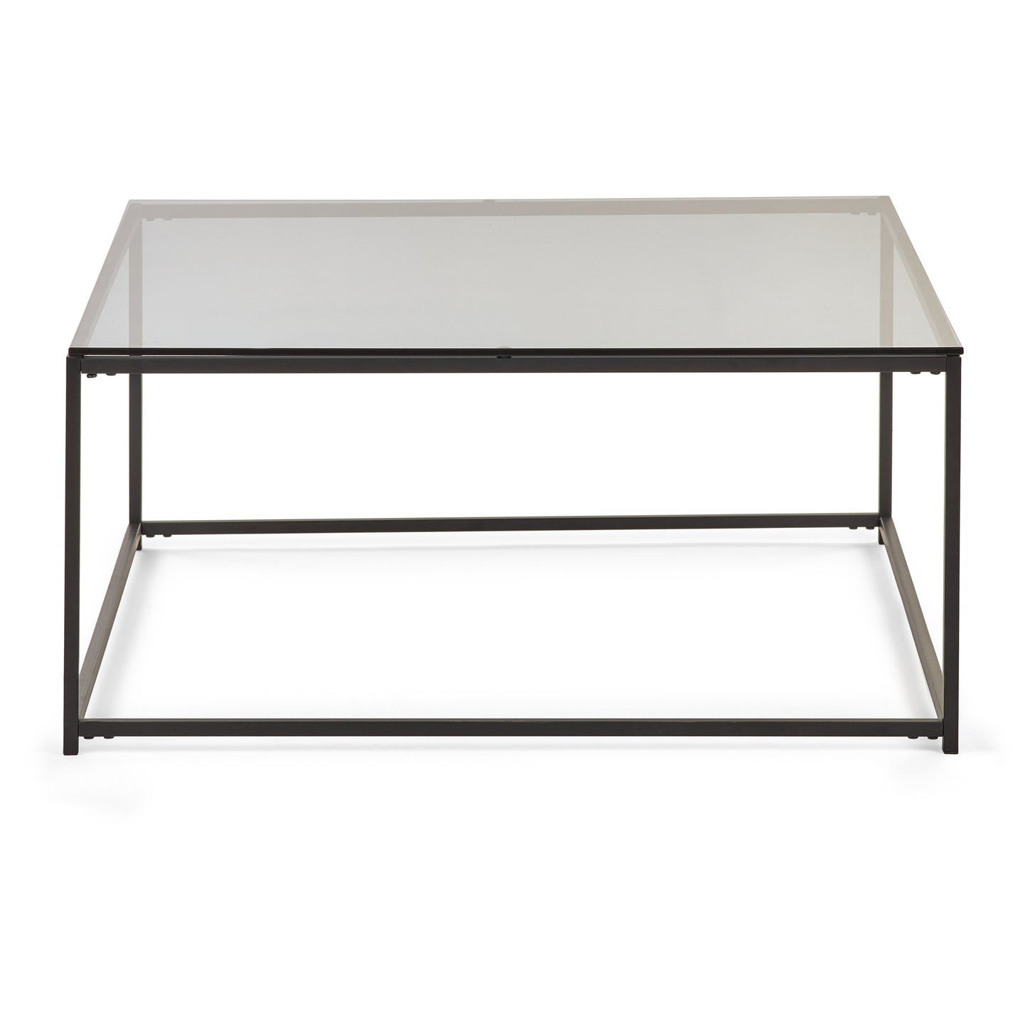 Chicago Square Coffee Table - Smoked Glass