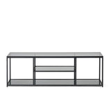 Chicago TV-Unit in Smoked Glass & Metal