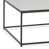 Chicago Square Coffee Table - Smoked Glass