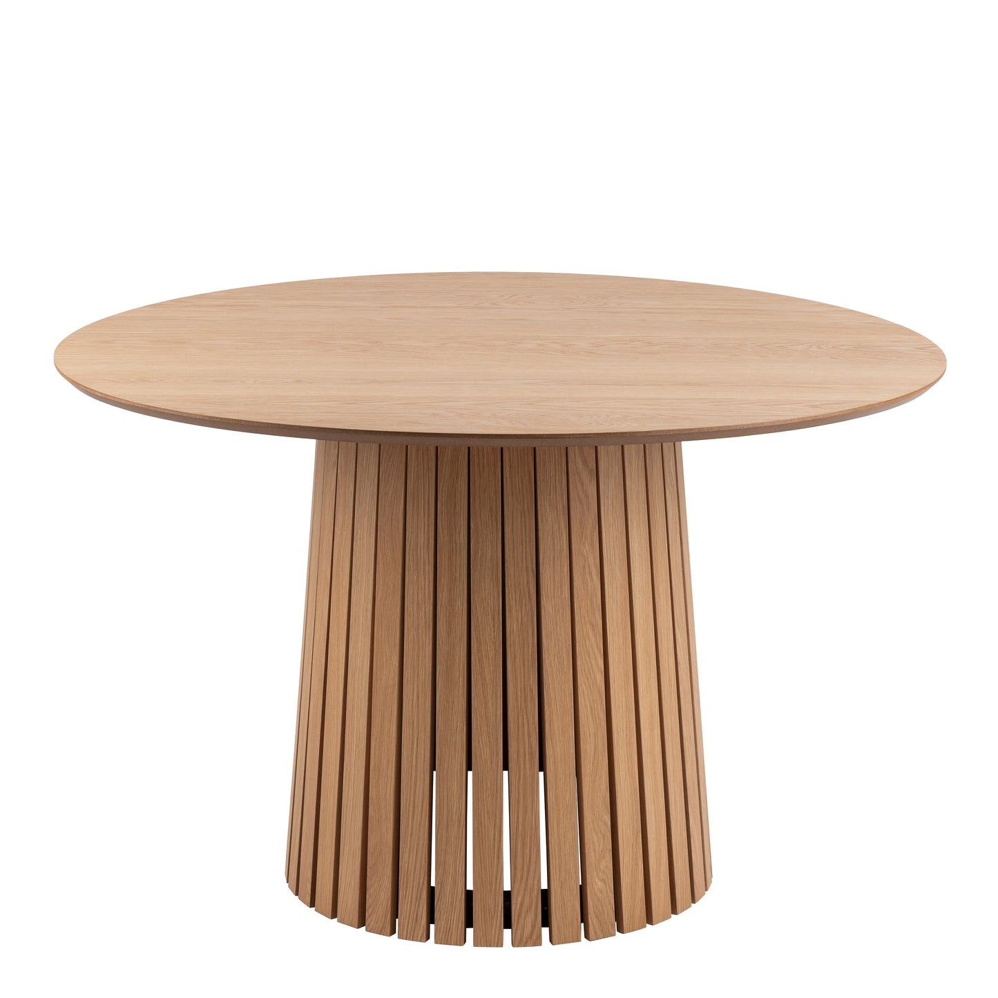 Christo Round Dining Table White Oak +  Becca Dining Chair Beige(4 Chairs)