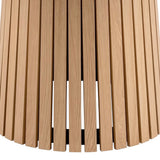 Christo Round Din. Table White Oak & Becca Dining Chair in Light Brown (4 chairs)