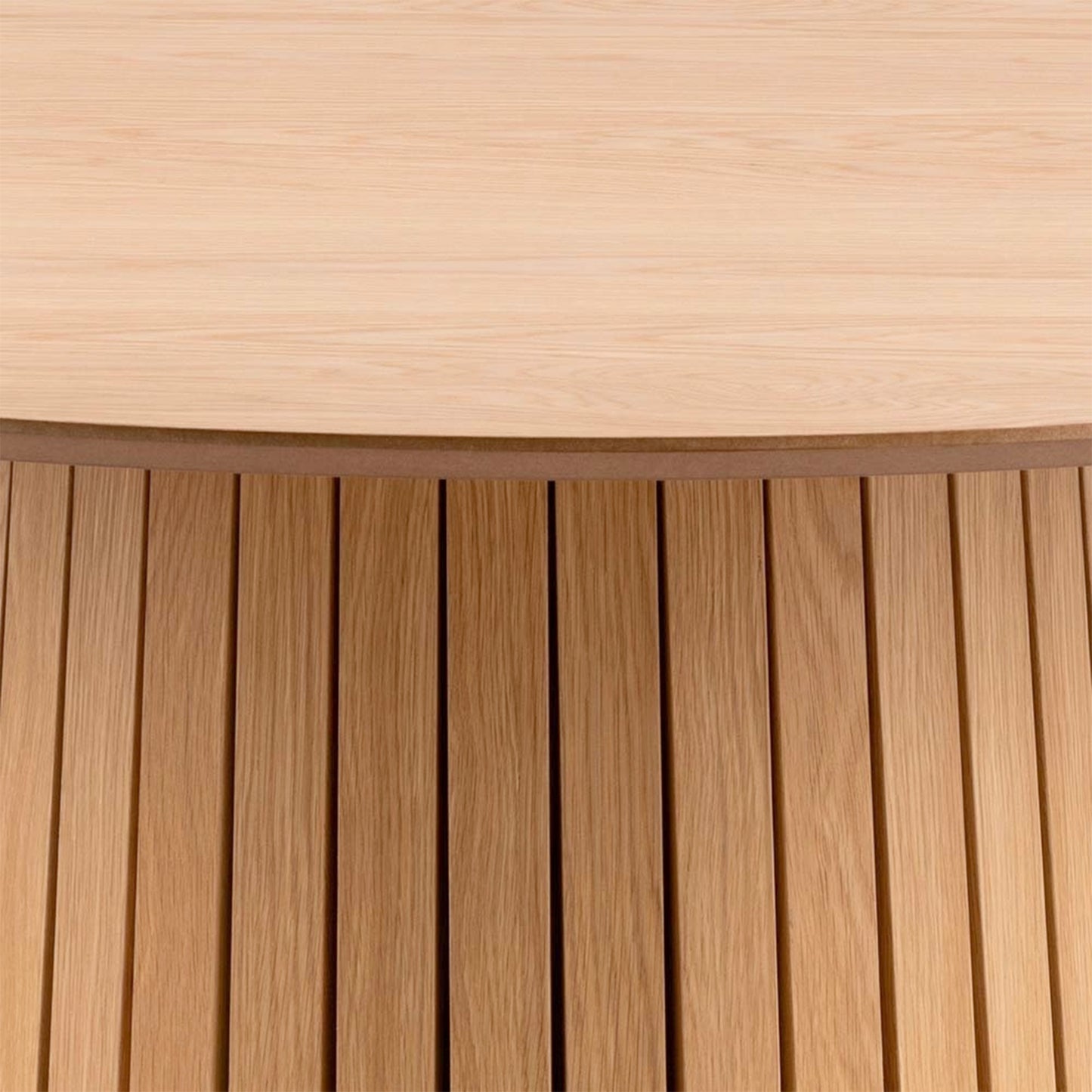 Christo Round Dining Table in White Oak