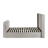 Clara TV Ottoman Bed in Light Grey