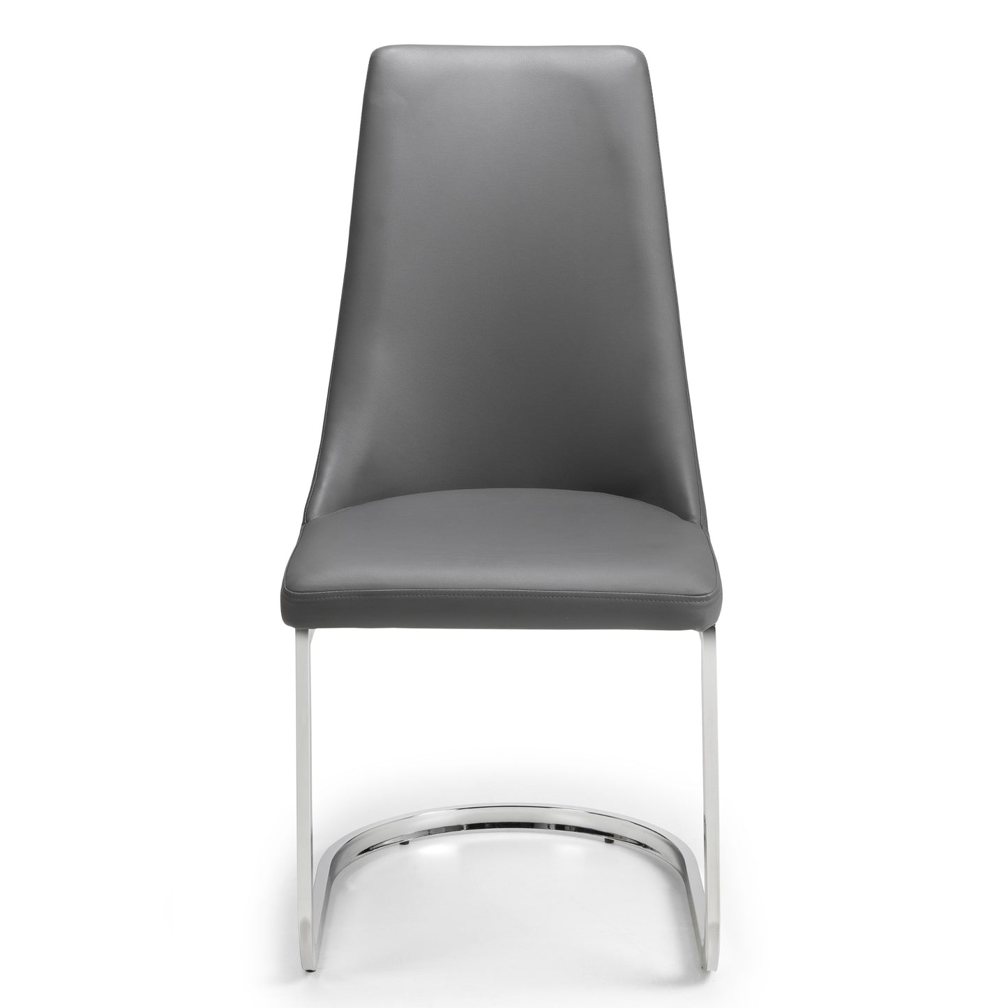 Como Extend. Dining Table Modern Grey High Gloss + Como Cant. D. Chair Grey Chrome(6 Chairs)