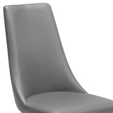 Como Cantilever Dining Chair Grey Chrome(2 Chairs)