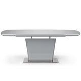 Como Extending Dining Table Modern Grey High Gloss